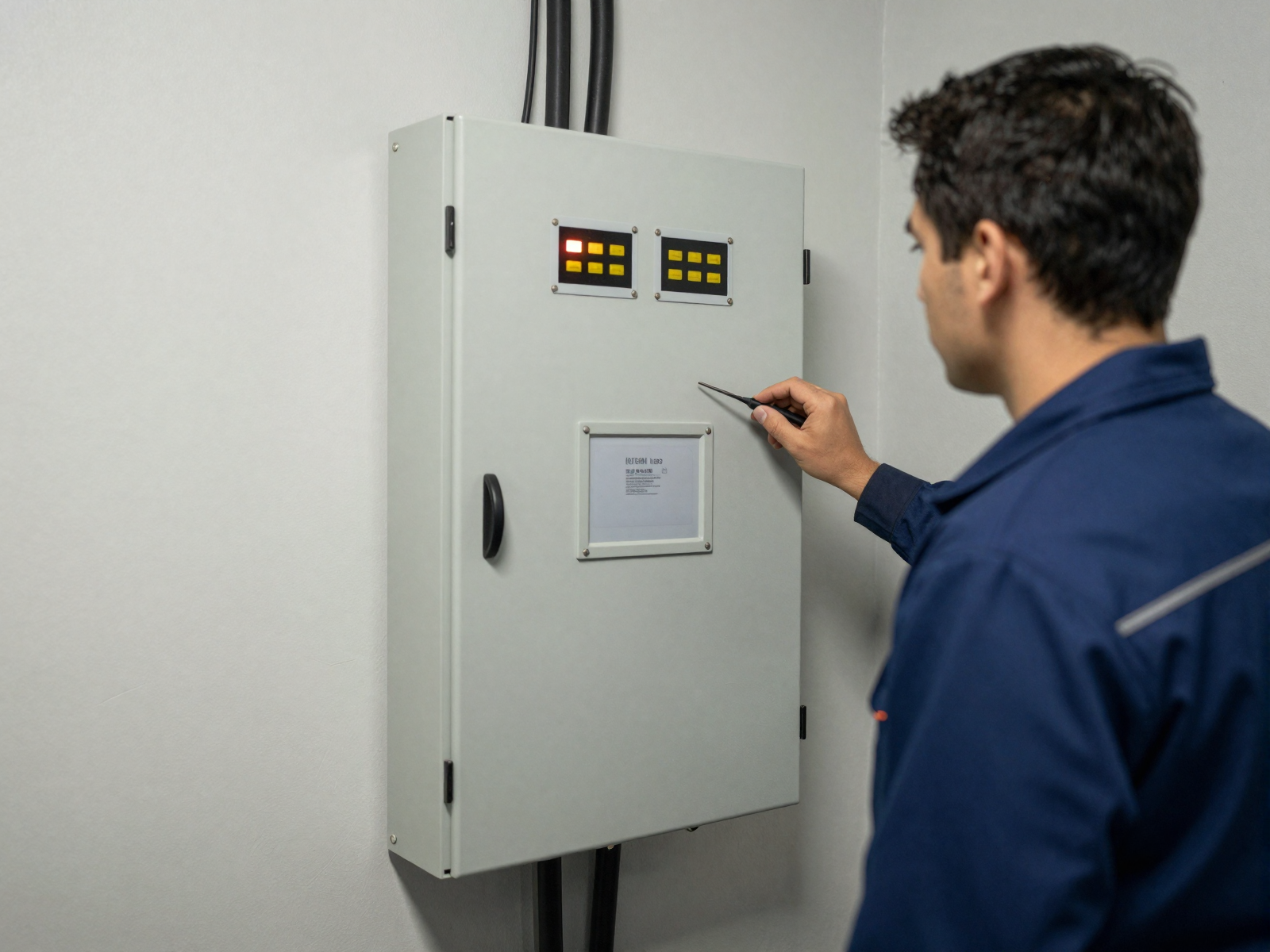 Completed electrical panel installation